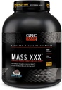 GNC AMP mass XXX, kliiniliselt tõestatud kaalulangetaja valgu pulber, parandab tugevust, suurust, 780 kalorit, 50 g valku, mikroniseeritud aminohappeid, kreatiini, betaiini, küpsiseid ja kreemi, 13 serveerimist, 6 SVG