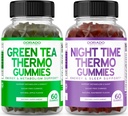 Green Tee Fat Burner Gummies (60 Count) - isu supressant kaalulangus täiendada ja öösel Fat Burner Gummies (60 Count) Kaalulangus & Metabolism Supplement - Kolmanda osapoole testitud - USA Made