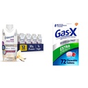 Tagage Max Protein Nutrition Shake 30 g valku ja Gas-X ekstra tugevusega närimistabletid Simethicone 125 mg, 72 Count
