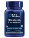 Eluea pikendamine Glutatioon, tsüsteiin ja C, 500 mg C-vitamiini, võimas antioksüdant toidulisand maksa tervise toetamiseks, gluteenivaba, mitte-GMO, 100 kapslit