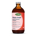 Flora Raud - Vegan Vequid Raualisand B-vitamiinidega - pakub punaste vereliblede ja energiatoetust - Pärmivaba ja gluteenivaba - maitsva puuviljamahla baasi - 15 fl. oz. Klaaspudel