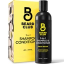 The Beard Club Mens 2 in 1 šampoon ja konditsioneer komplekt - sulfaadivaba, niisutav, tsitruselised, mis lõhnavad lokkis juuste hoolduseks ja kuiv peanaha hooldus
