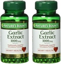 Nature's Bounty Garlic Extract 1000 mg Softgels for Cardiovascular Support, 100 ea (Pack of 2)