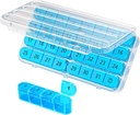 Daviky Monthly Pill Korraldaja 1 kord päevas, Kuu Pill Box Korraldaja 30 päeva, 31 päeva Pill Case Üks kord päevas, Travel Pill Korraldaja igakuiselt hoida vitamiine, toidulisandeid ja ravimeid