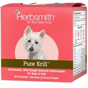 Herbsmith Pure Krill - Wild-Caught Antarktika Krill - Just 1 Koostisosa - Astaksantiin koertele - Valmis Omega 3s - Alternatiiv Krill õli koertele - 150 g