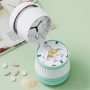 Pill Cutter - Pill Splitter roostevabast terasest tera lõikamiseks väikesed pillid või suured pillid ühe kolmandiku, pillide lõikamine 1/3, sobib lõikamine vitamiine, tablette (1-3 rohelist)