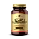 Solgar Vitamiin E 200 IU Alpha, 100 Softgels - Antioksüdant, tervislik vananemine, terve nahk, immuunsüsteemi tugi - looduslik allikas E-vitamiin - gluteenivaba, piimavaba - 100 serveerimist