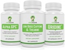 VitaMonk Brain Boost Bundle - Alpha GPC, uridiin ja madala annuse kofeiin + L-Theanine Duo