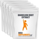 BulkSupplements.com Dandelion Root Extract Powder - Taimsed toidulisandid Maksa ja seedetrakti toetuseks - Gluteenivaba - 500mg ühe serveerimise kohta, pakend 5 (5 kilogrammi - 11 naela)