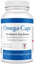 Omega-Caps keskmise koeratõugudele - Omega 3, vitamiinid, mineraalid, antioksüdandid - immuunsüsteemi toetamine, liigesed, süda ja aju - 60 Softgel kapslit