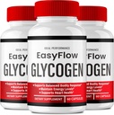 Easy Flow Glycogen Support Capsules - Official Formula Glycogen Support EasyFlow Pills, Easy Flow - Maximum Strength, Glyco Optimizer Pills, Overall Health, Easy Flow Capsules Reviews (3 Pack)