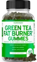 Roheline tee Fat Burner Kaalulangus Gummies (60 Count) Fat Burner Naised - isu vähendav kaalulangus täiendada meestele ja naistele Apple maitsestatud - Kolmanda osapoole testitud - USA Made