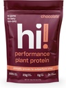 Performance Plant Protein Powder | 3x Better Amino Acid Absorption | Piimavaba valgu pulber & BCAA | Seedeensüümid lihtsaks seedimiseks | 23g valku, 140 kalorit serveerimiseks (šokolaad)
