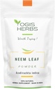 YOGIS HERBS Neem Leaf Powder - Pure Azadirachta Indica detoksifitseerimiseks, immuunsuse toetamiseks ja selge naha jaoks - 100% looduslik taimsete toidulisand