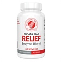 Hõbe Fern Bloat & Gas Relief Digestive Enzyme Blend - 1 pudel = 30 Servings - FODMAP & Bloating Digestion Supplement toleraasi L, pektinaas & More (1 pudel)