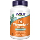 NOW Foods Supplements, Tri-Chromium TM 500 mcg koos kaneeliga, insuliini kaasfaktor *, 180 Veg kapslit
