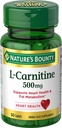 Looduse Bounty L-karnitiin, toetab südame tervist ja rasva ainevahetust, aminohappe lisandit, 500 mg, 30 tabletti