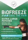 Biofreeze Overnight XL Valu leevendavad plaastrid , artriit Valu leevendaja , põlve ja alaselja valu leevendav plaaster , valu lihaste leevendamine , kaelavalu leevendamine , FSA abikõlblikkus , 4 Biofreeze Mentool Patches