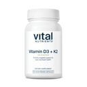 Vitamiin D3 + K2 | 2000 RÜ | Vitamiin D3 K2 täiendus | D-vitamiini kompleks tervisliku kaltsiumi taseme, lihaste ja luude tervise jaoks | Gluteen, piimatooted, sojavaba | 60 kapslit