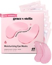 Grace & Stella Award Võitmine Silmade Maski all - Vähendage Tumedaid Ringe, Puffy Eyes, Undereye Bags, Kortsud - Gel Silmade All Patches - Kingitused Tüdruksõbrale - Vegan Julmusevaba Enesehooldus (48 Paari, Roosa)