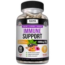Kaya Naturals Elderberry Immune Support, Elderberry koos tsingi ja C-vitamiini täiskasvanutele Vitamiinid, probiootikumid ja kurkum 1000mg Immuunsüsteemi Booster Sambucus kapslid - 60 Count