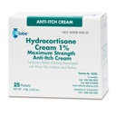 Globe (lahter 25 Hydrocortisone 1% Maksimaalne tugevus kreem, (0,9 g Packet) Anti-Itch kreem punetuse, turse, sügelus, lööve, veahammustused, ekseem, rohkem