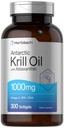 Horbäach Antarktika krill õli 1000mg Softgels | 300 Count | Omega 3 toidulisandeid astaksantiini, EPA, DHA | Mitte-GMO, Gluteenivaba