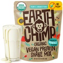EarthChimp Organic Vegan Valgu Pulber - Probiootikumid - Non GMO, Piimavaba, Non Whey, Taimne Valgu Pulber Naistele ja Meestele, Gluteenivaba - 52 Servings 64 Oz (Plain & Unsweetened) No Scoop