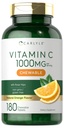 Carlyle C-vitamiini närimistables | 1000 mg | 180 tabletti | Taimetoitlane, mitte-GMO, gluteenivaba toidulisand