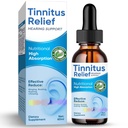Tinnitus Relief Ringing kõrvad, looduslikud koostisosad Tinnitus Relief kõrvatilgad kõrvainfektsioon, Taimekõrvatropid täiskasvanutele, lastele, Vähendada Kõrvamüra & Parandada kuulmist, 60 ml-sinine