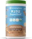 Amazing Grass Kidz Superfood: Vegan Valk Ja Probiootikumid Lastele, kellel on peedi juurepulber & 1/2 Tass Leafy Greens, Extreme Chocolate, 15 Servings