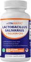 Vitamatic Lactobacillus Salivarius 2 miljardit DR kapsli kohta - 60 loend - seedetrakti tugi - valmistatud prebiootilise inuliini kiud (1 pudel)