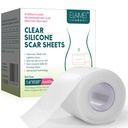 Silicone Scar Sheets, Clear Silicon Gel Scar Sheets, Invisible Scar Tape(1.6" x 120"Roll-3M), Scar Strips kirurgilised armid, Medical Grade, Scar eemaldamist lehed C-sektsioon, rinnad, Keloid et.