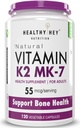 Üldine ATS-vitamiin K2 | 100% taimetoitlane K2-vitamiin Kasu luude tervises - 55 mg - 120 vitamiini K27 kapslit
