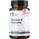 Disainid tervise D-vitamiini Supreme - Vitamiin D 5000 IU koos 2000mcg vitamiin K kui MK4 luude tervise, südame tervise, meeleolu ja immuunsüsteemi tugi - Vitamiin D3 täiustatud GG täiendada (60 kapslit)