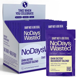 DHM Detox, No Days Wasted, 30 Servings - Take During Evening for Better Next Day and Recovery
