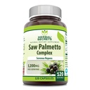 Taimsed saladused Saw Palmetto komplekslisand | 1200 Mg | 120 kapslit | Mitte-GMO | Gluteenivaba | Valmistatud USA-s