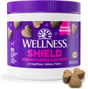 Wellness Salmon Maitsestatud Pehme Chew Immune & Allergy Supplements for Dogs, 90 Count