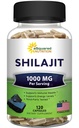 aSquared Nutrition Shilajit 1000mg - 120 kapslit - Pure Shilajit Extract Supplement ja Pulber Complex Pills - Natural Humic & Fulvic Acid & Trace Minerals - Alternatiiv vaik & tilgad