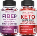 Atlantis Nutrition Sugar Free Prebiootilised kiudkummid täiskasvanutele 2-pakend (120 kummikut) + suhkruvaba Keto Õunasiider Äädikas 60 Gummies