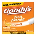 Goody's Pain Relief Pulbrid, Extra Tugevus Peavalu Pulber Cool Orange, 24 ct (pakk 1)