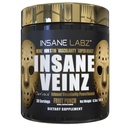 Insane Labz Insane Veinz Gold, Lämmastikoksiidi Mittestimuleeriv Pre Treening Pulber, koormatud Hydromax, Nitrosigine, suurendab veresoonte ja verevoolu, 30 Srvgs, Fruit Punch