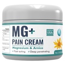 Mars Wellness MG + Magneesium Cream Pain Relief - Extra Tugevus Magneesium ja Arnica Cream - 4 OZ Tub - Neuropaatia, lihaste valu ja jalgade krambid Relief - 1 Pack