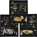 Reisijuveelide korraldaja ümbris, juveelide kotid Ehted Ladustusraamat Binder Clear Zipper Velvet Pouch reisimiseks, kõrvarõngad, sõrmused, kaelakee, käevõru (Inner Pages, 3 PCS)