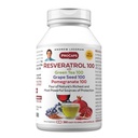 ANDREW LESSMAN Resveratrol-100 rohelise tee 100 viinamarjaseemne 100 granaatõuna 100mg - 360 kapslit - neli võimsat, kaitsvat antioksüdanti.