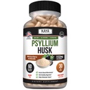Kaya Naturals Psyllium Husk kapslid - 60 Count | kõrge kiudainelisandi | Seedetrakti tervis ja korrapärasus | Gluteenivaba, mitte-GMO
