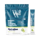 Voli elektrolüütide pulbripaketid | Lisatud suhkru elektrolüütide joogisegu  Hydra Keto & paastumine Sõbralik, looduslikud supertoidud & mineraalid | Honeydew, 15-Count