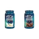 Vega valk ja rohelised Bundle, šokolaad + vanill (25 Servings iga) - taimse valgu pulber, Keto-sõbralik, gluteenivaba, Non Dairy, Vegan, Non Soy, Non GMO, Laktoosivaba