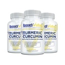 Uuring kontrollitud kurkumi kurkumiin - bioperiiniga, kurkumiin C3 kompleks - Vegan - valmistatud USA-s - 180 kapslit - valmistatud USA-s