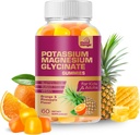 MoodMingle Kaalium Magneesium Glycinate Supplement Gummies - suure imendumisega Kaaliumi närimiskoogid - kaltsium Vitamiinid B6 B12 C D3 K2 Tsink - Vegan Suhkruvaba Gluteen Lastele Täiskasvanud